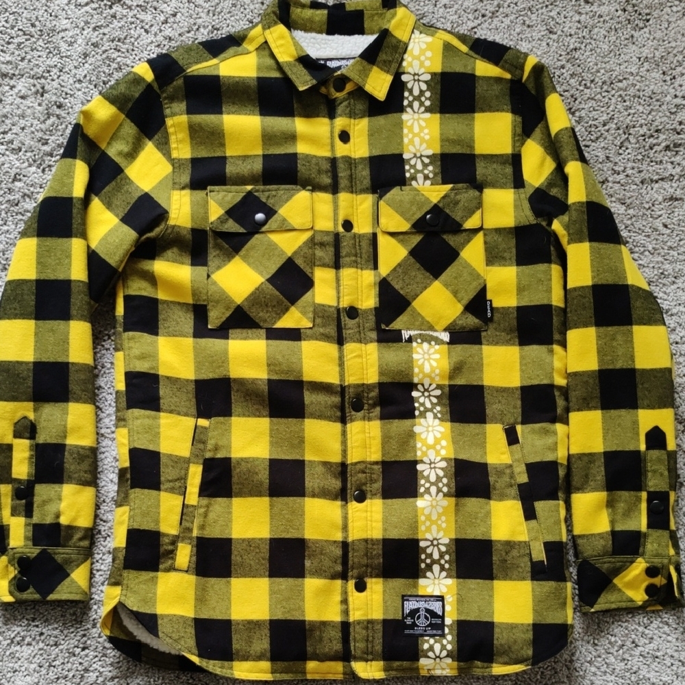 Flatbush Zombies Sherpa Lined Flannel "Shacket" RARE